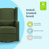 Carter's Arlo Recliner and Swivel Glider | Water Repellent & Stain Resistant Fabric