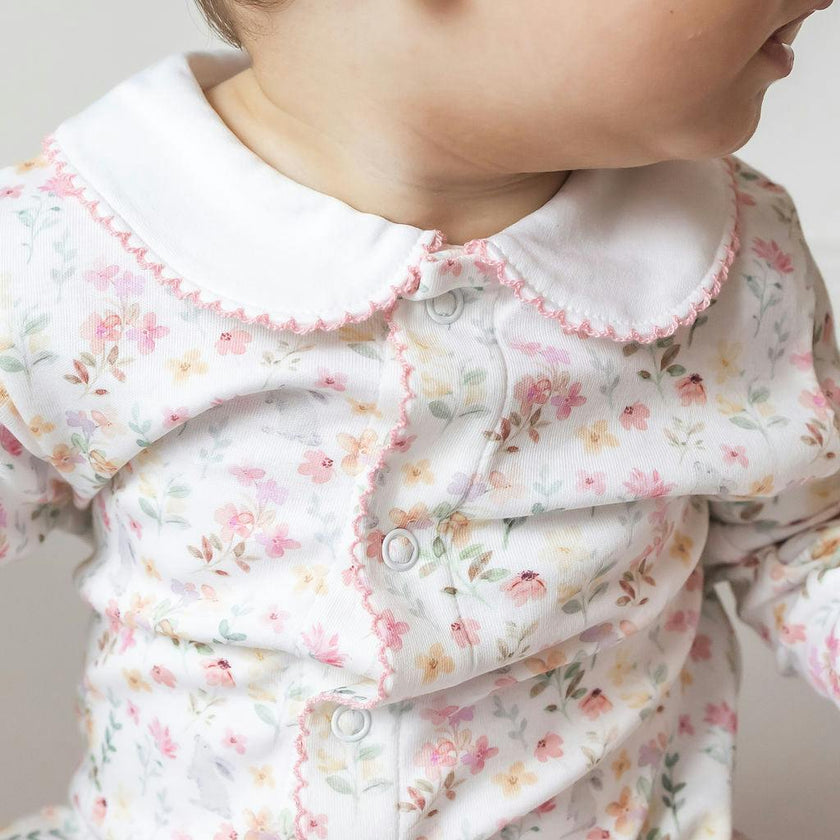 Winter Flowers Pima Baby Pajama