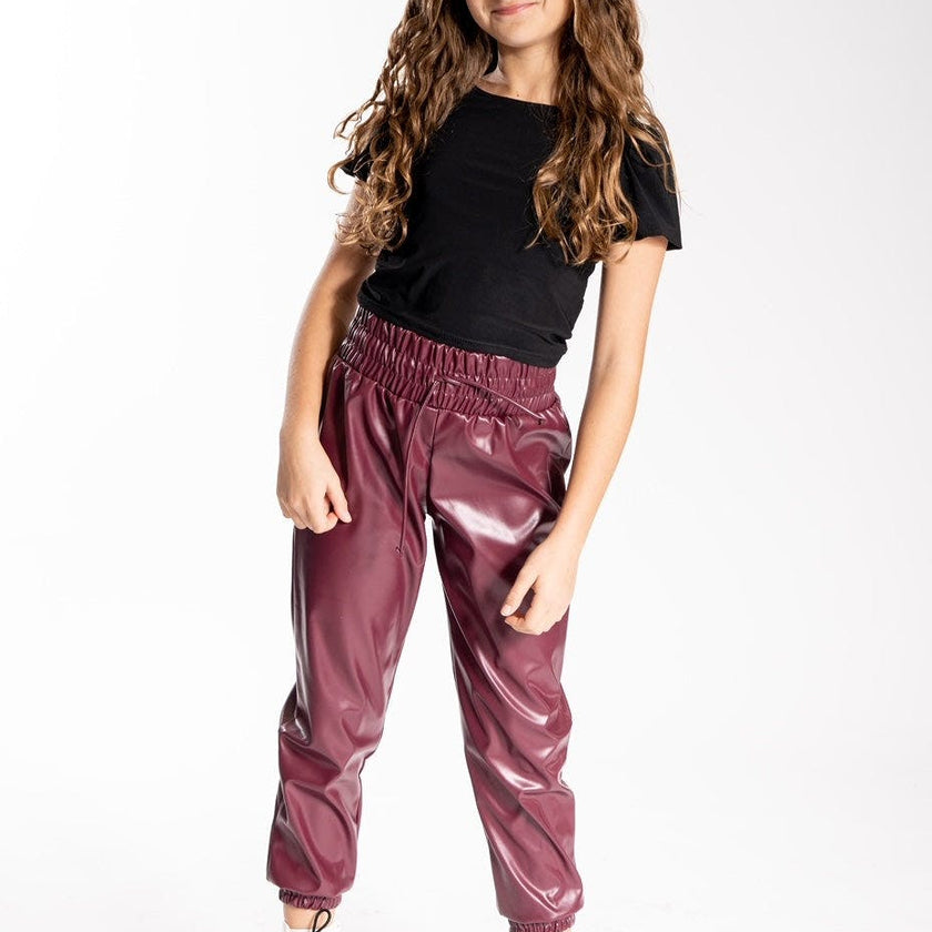 Leather Joggers