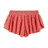 Girls Athletic Short | Orange Floral