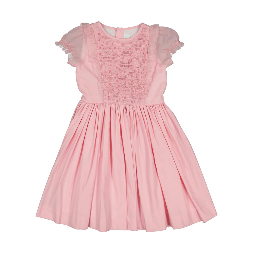 Camelia Pink Organza Sleeve Dress