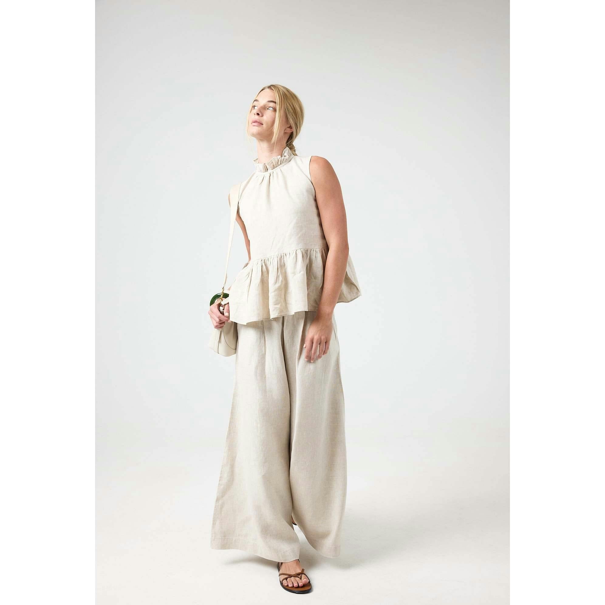 Sabi Linen Pants - Black