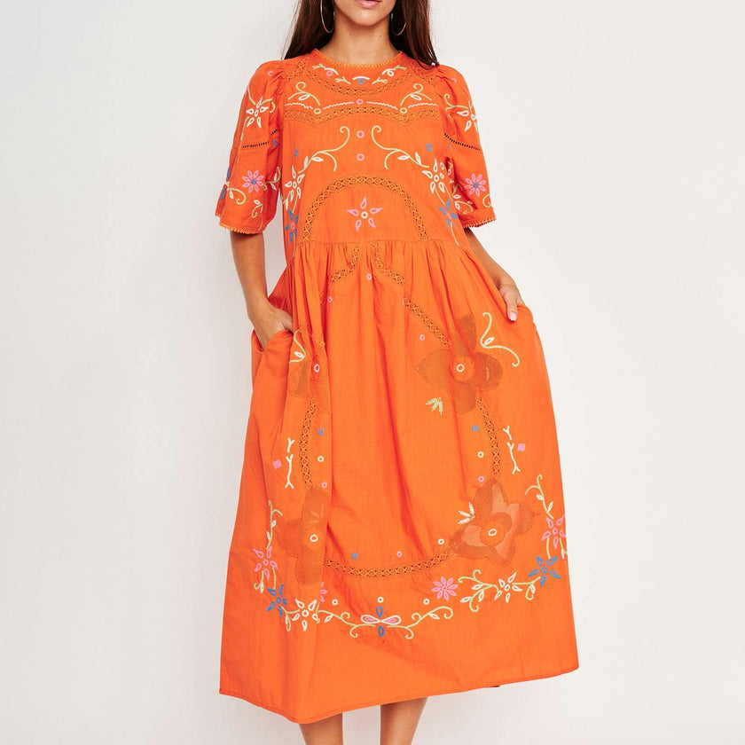 PALM DRESS - DS1677B