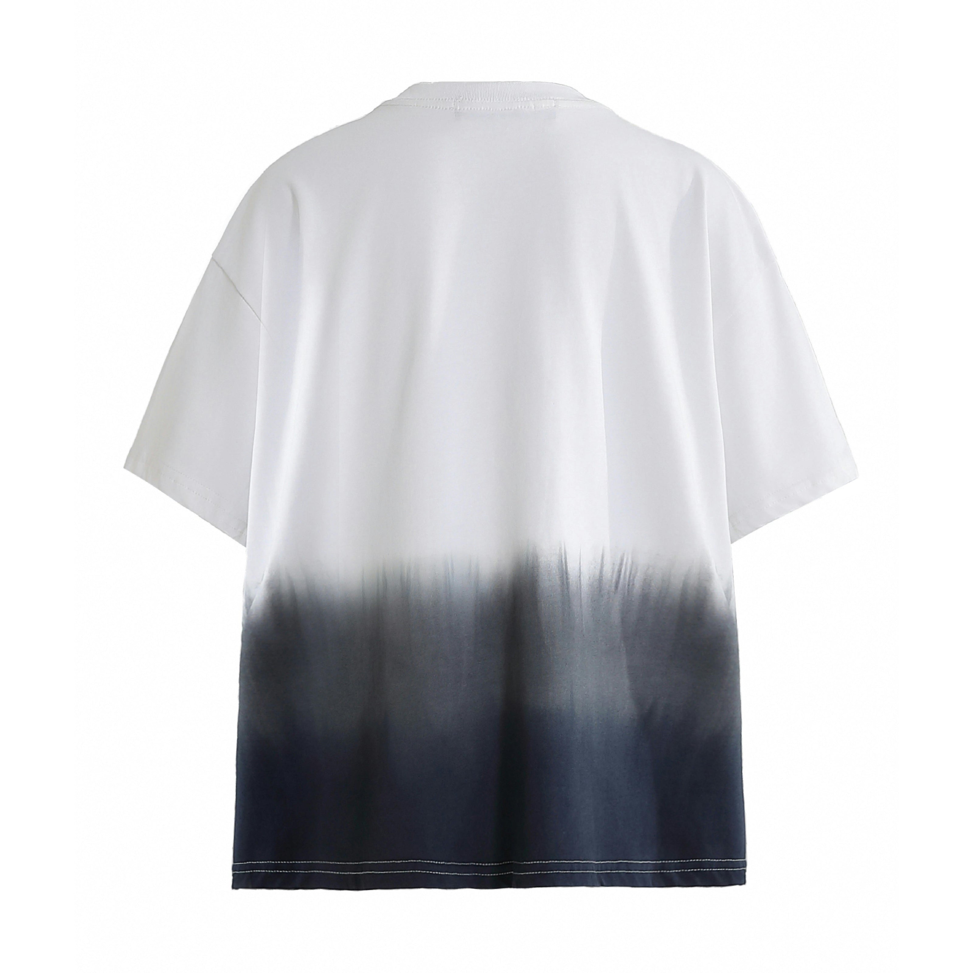 White to Gray Gradient T‑Shirt