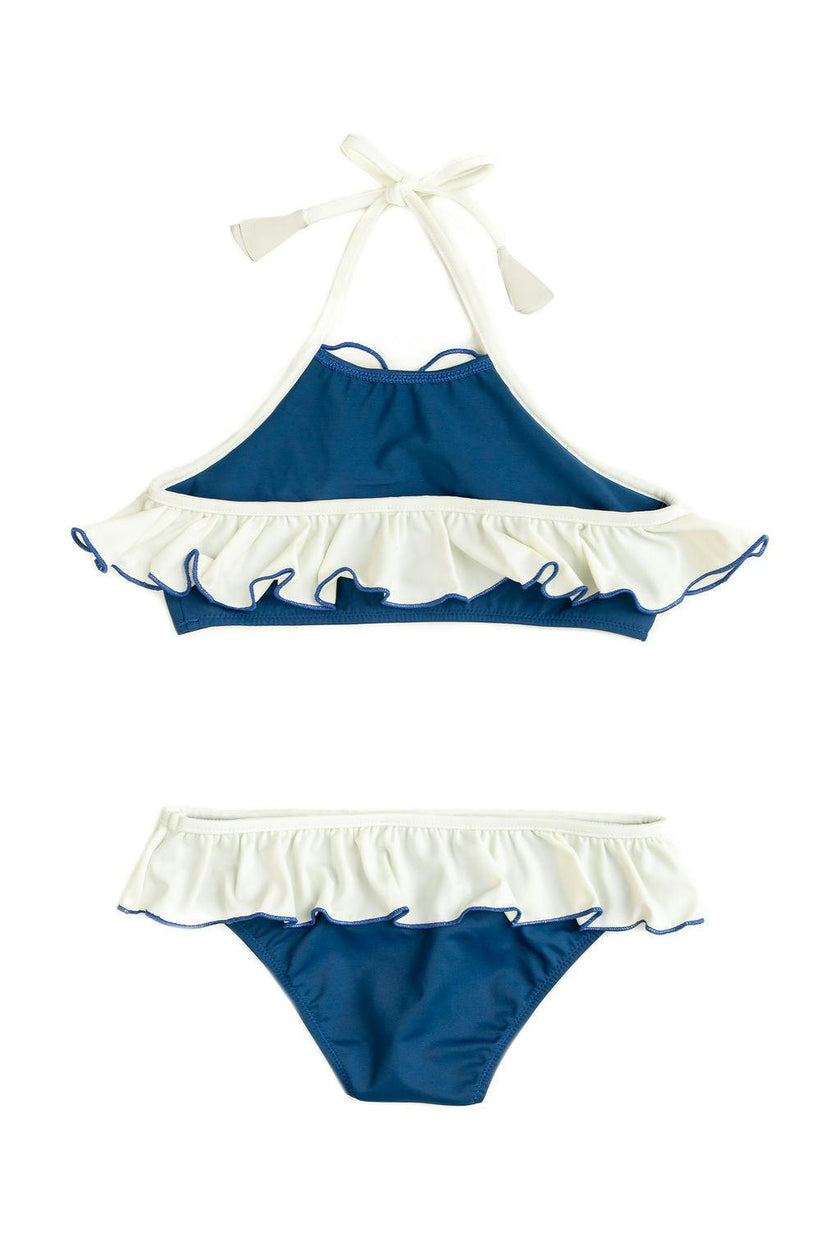 Leila Bikini Night Blue And Ivory