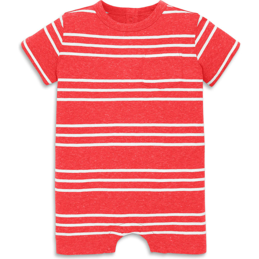 Baby heathered pocket shortie in stripe