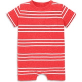Baby heathered pocket shortie in stripe