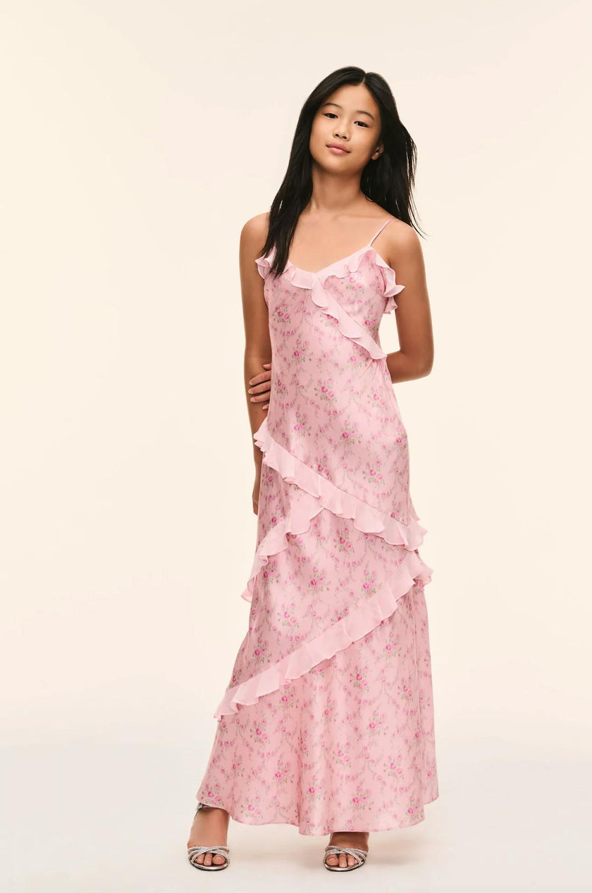 Mini Rialto Tween Dress, Spiced Camellia