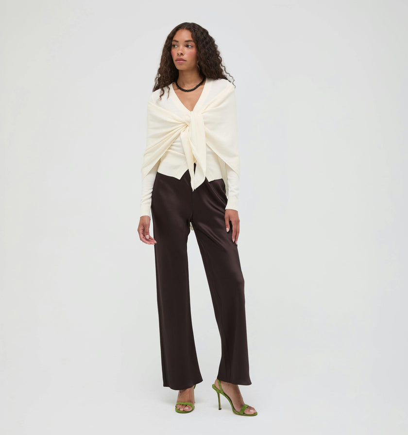 The Amal Cardigan - Antique White