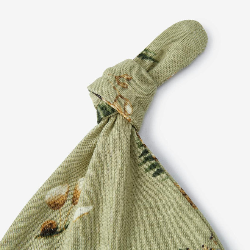 Forest Party Organic Cotton Knotted Beanie Hat