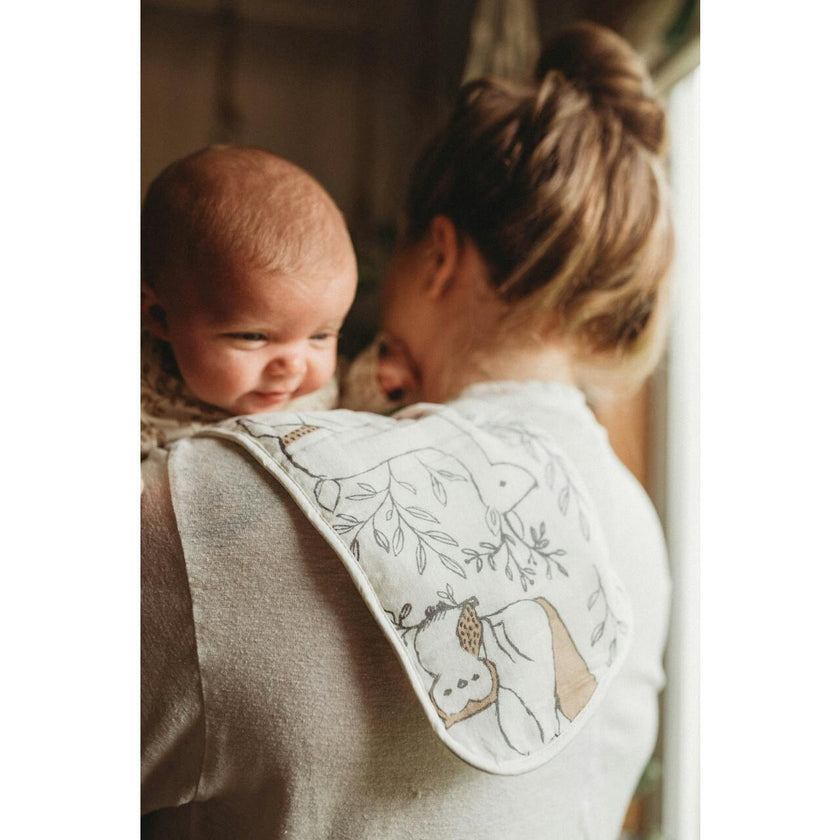 Ezra 3-pc. Newborn Burp Cloth Set (Woodland Animal)