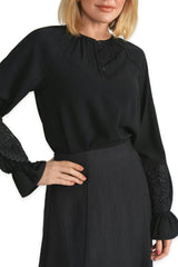 Crochet Lace Woven Blouse