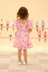 Mini Juliana Dress in Rose Trance