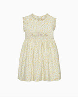 Baby Bunny Smocked Dress in Yellow