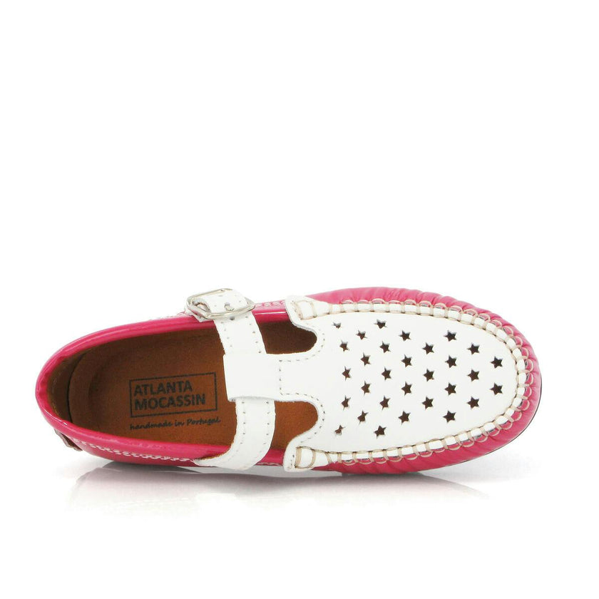 T-Walkers - fuchsia patent with stars