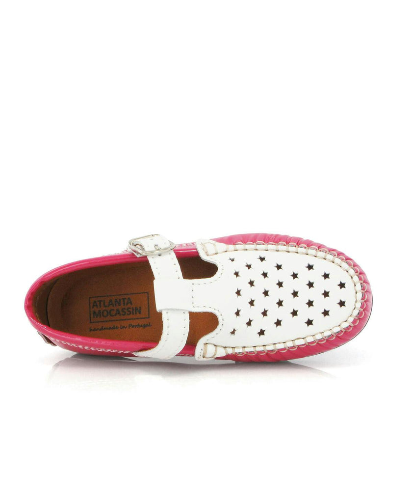 T-Walkers - fuchsia patent with stars