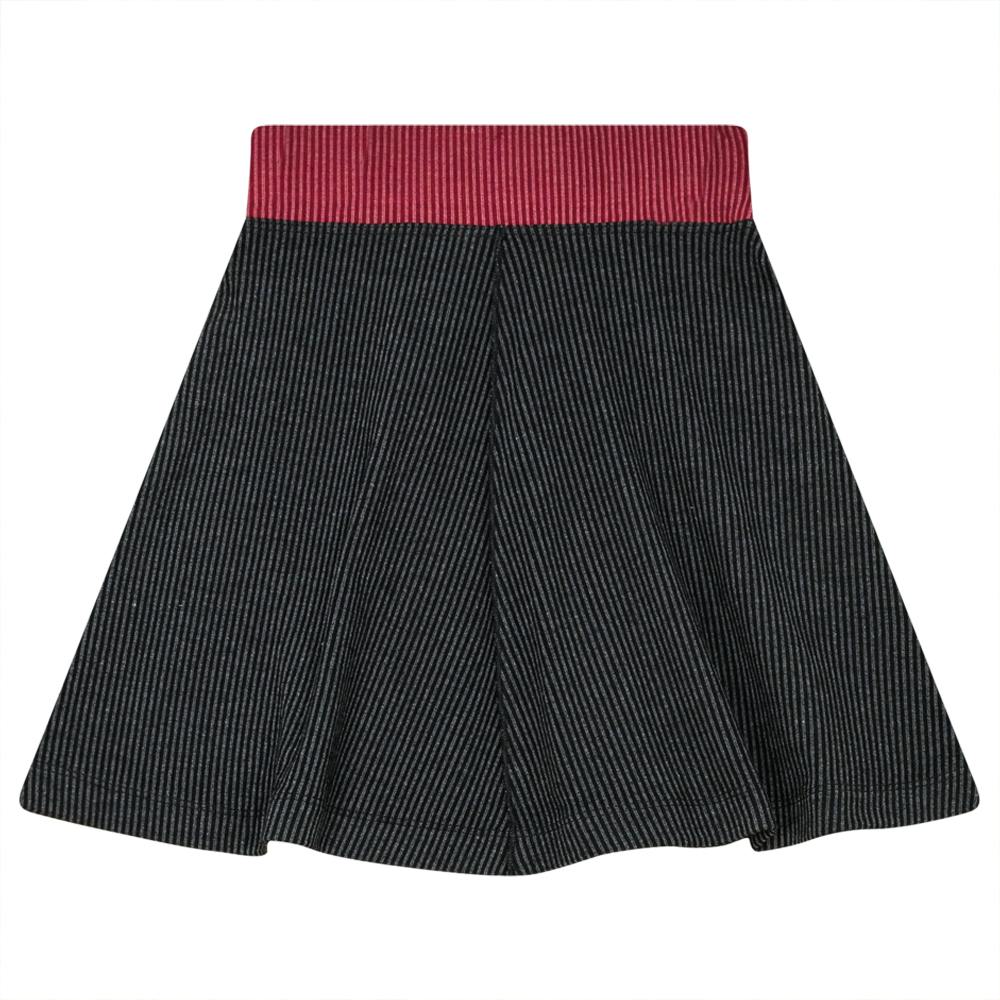 Ribbed Flare Skirt
