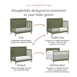 Babyletto Palma 4-in-1 Convertible Crib with Toddler Bed Conversion Kit