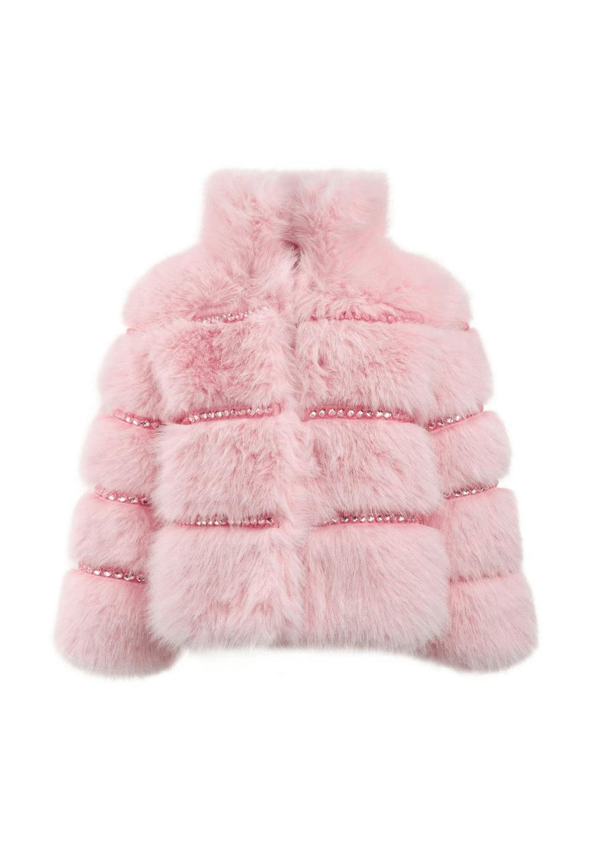 Cotton Candy Gem Faux Fur