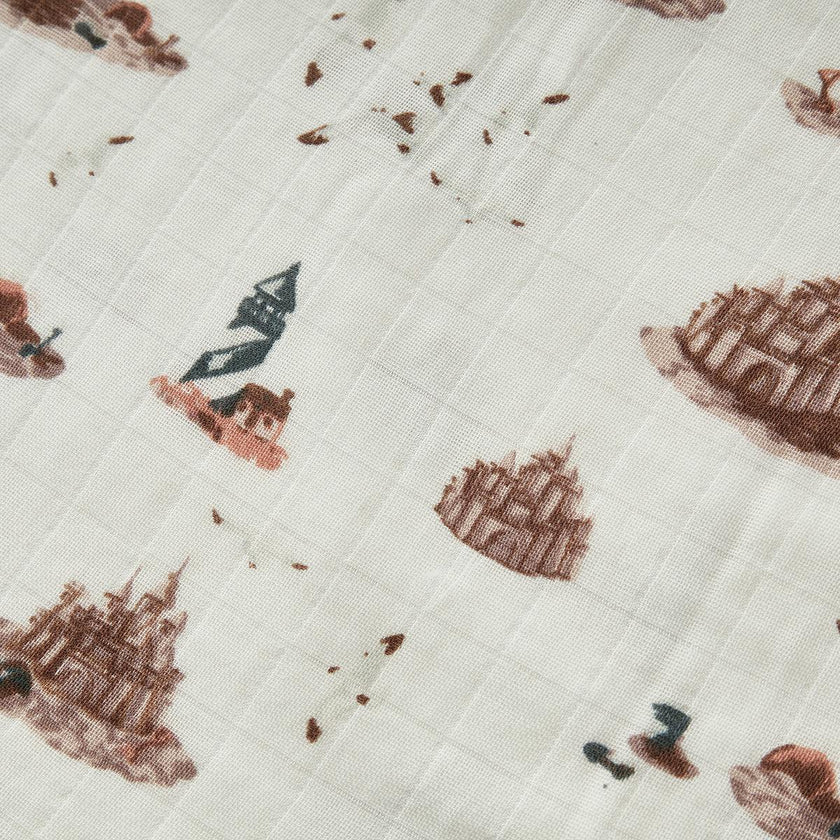 Sandcastle Big Lovey Three-Layer Muslin Blanket