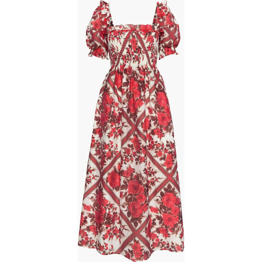 The Scarlett Nap Dress - Red Diamond Rose