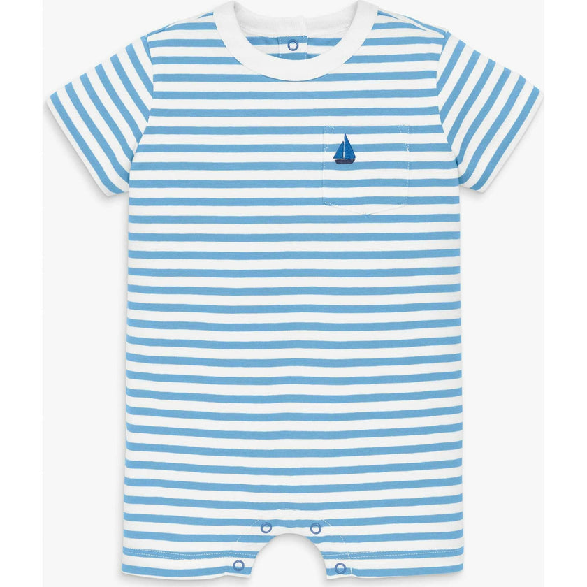 Baby embroidered stripe pocket shortie