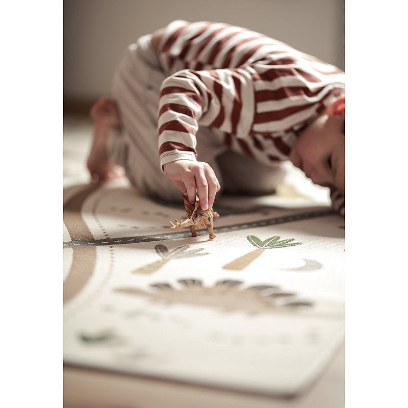 Flat Woven Graphic Print Rectangular Play Rug