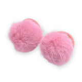 Fluffy Pom-Pom Hair Tie Set