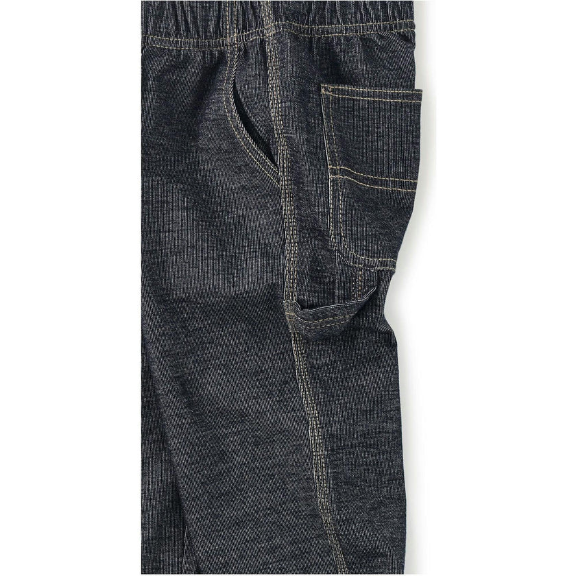 Denim-Like Carpenter Pants, Blue