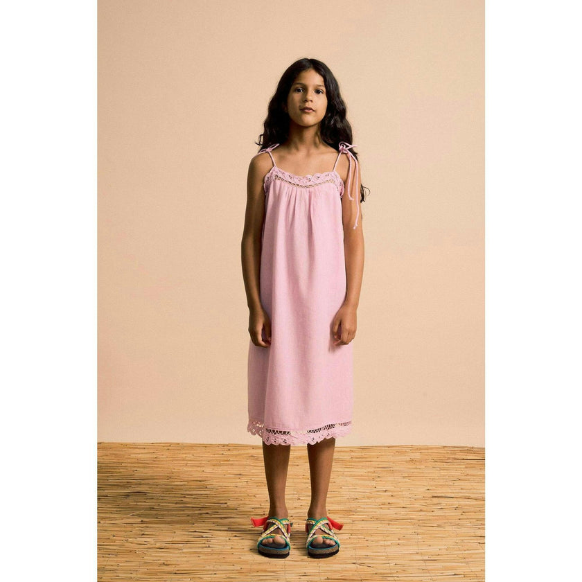 ISLA LACE DRESS PINK