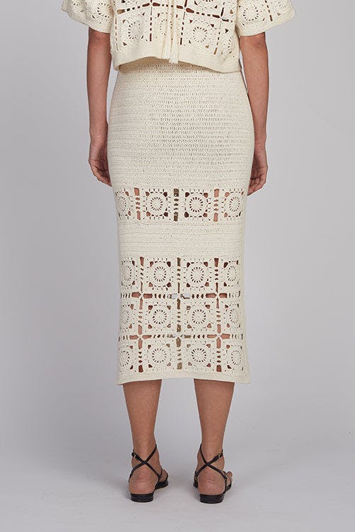 JANA CROCHET SKIRT | IVORY