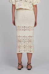 JANA CROCHET SKIRT | IVORY
