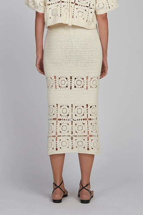 JANA CROCHET SKIRT | IVORY