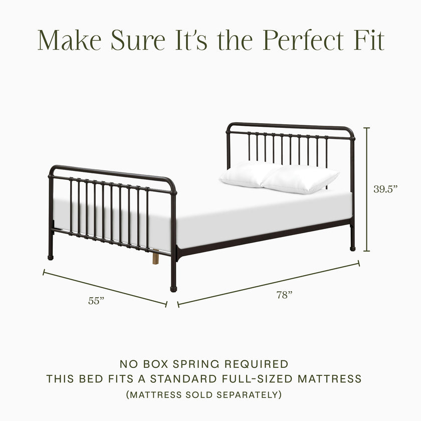 Winston Full Bed in Vintage Iron