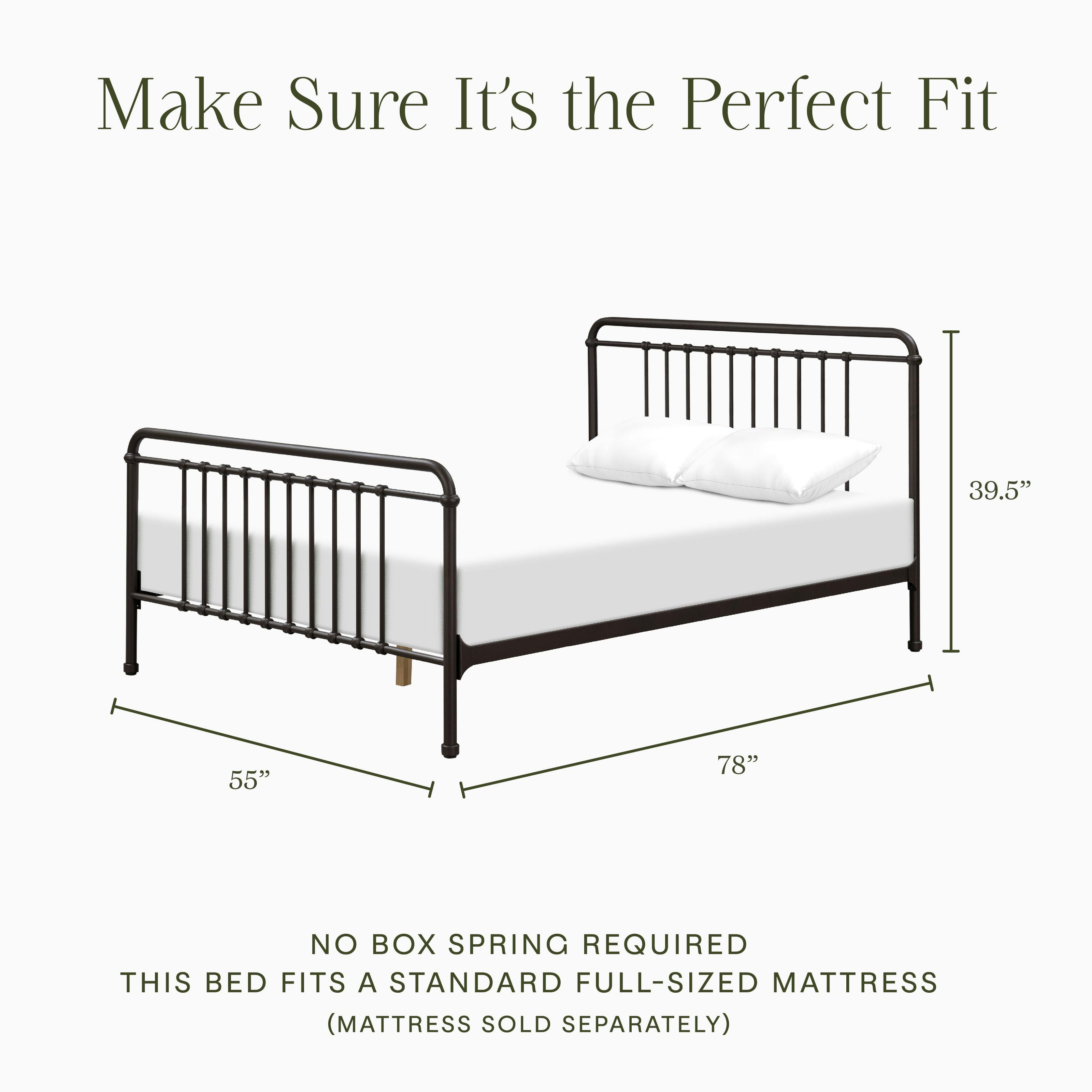Winston Full Bed in Vintage Iron