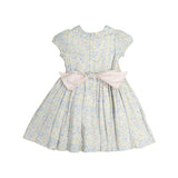 Ondine Blue Floral Smocked Dress