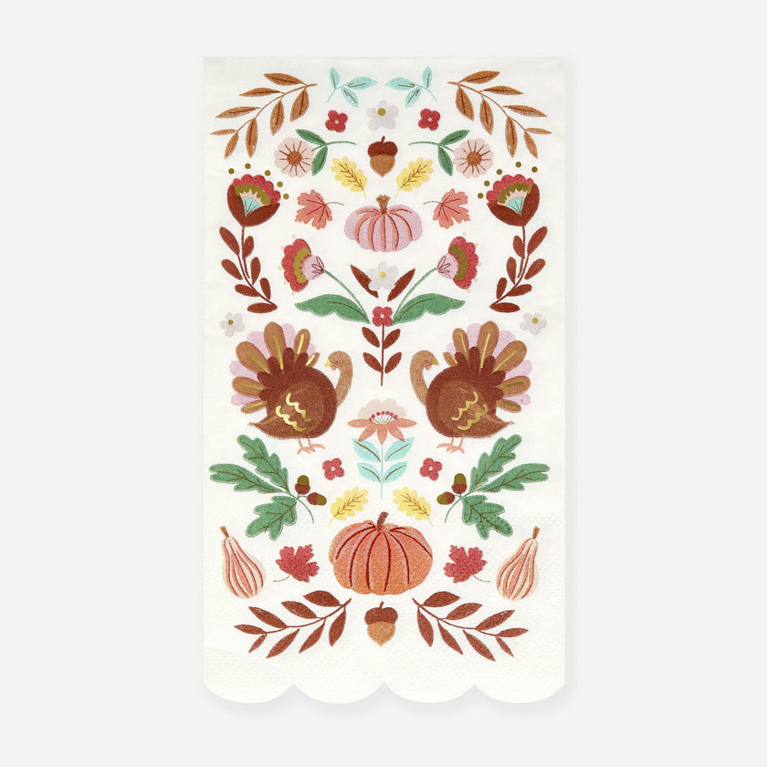 Folk Fall Guest Towels