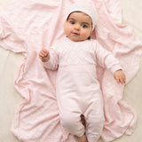 Lux Pointelle Knit Romper w/Hat