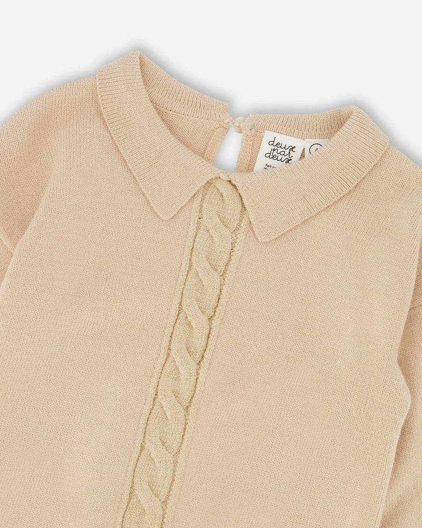 3/4 Sleeve Knitted Sweater
