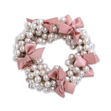 Beaded Bow Scrunchie Set