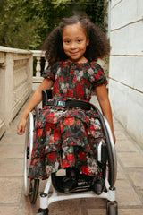 Mini Winnie Dress in Midnight Roses