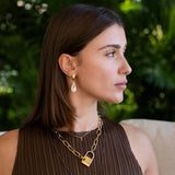 Vera Gold Lock Necklace