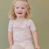 2pc Short Sleeve Pajamas with Pants - Gigi