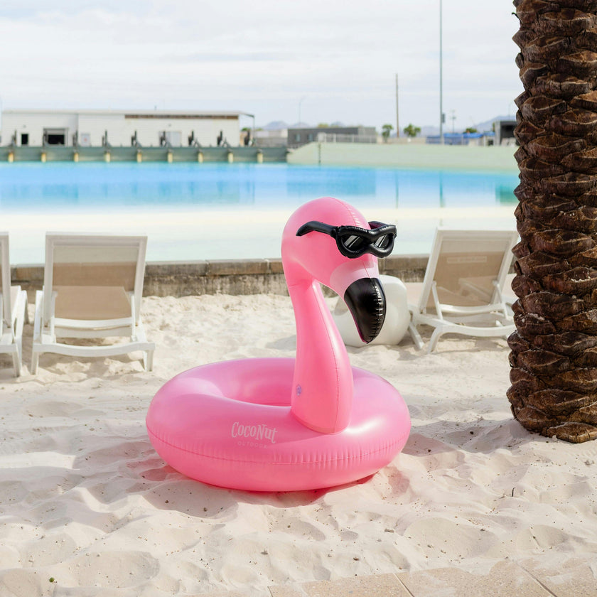 Flamingo with Shades Pool Float