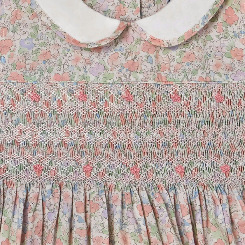 Hand-Smocked Girls Dress - Fiona