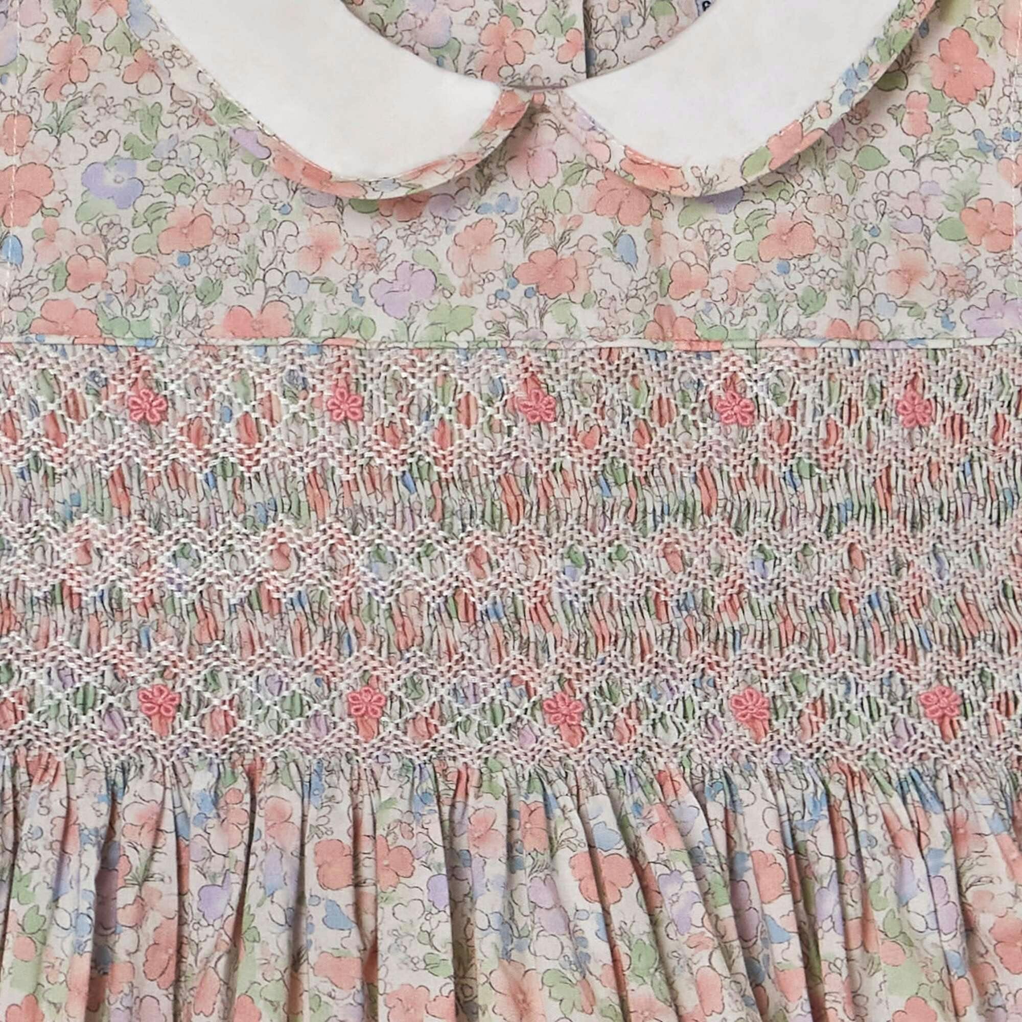 Hand-Smocked Girls Dress - Fiona