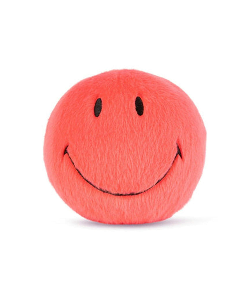 Plush Smiley ECO Fuzzy Bright Coral 5"