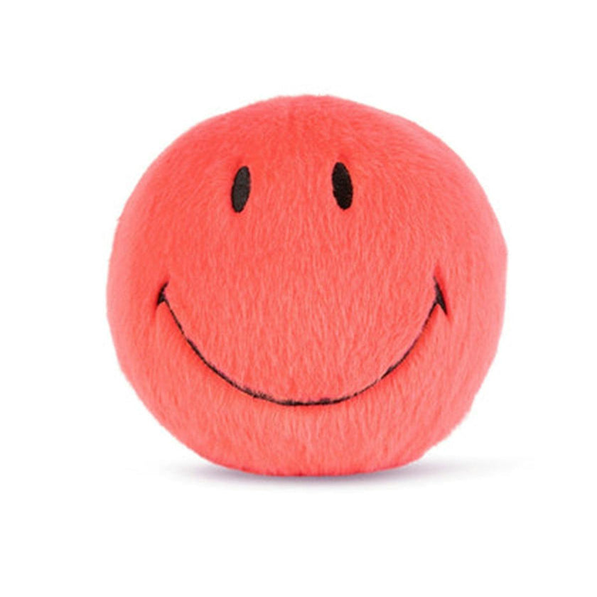 Plush Smiley Fuzzy Pink 5"