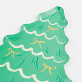 Christmas Tree With Bows Plates