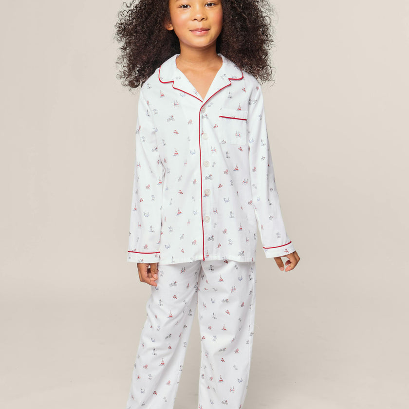 Kid's Twill Pajama in Coastal Charms